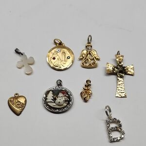 Mixed Gold-tone And Silver-tone Pendant Bundle